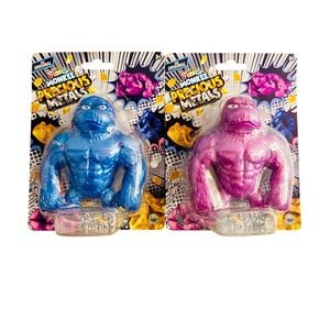 ORB Funkee Monkee Precious Metals Blue Purple Stretch Gorilla Figures 2 Pack NEW